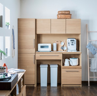 カリモク食器棚　キッチンボード　キチット